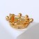 Brooch "Crown" rainbow, color in yellow gold (indivisible packing 12 pcs., Price per pcs.)