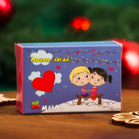 Figure soap Love IS, Cranberry aroma, 40 g