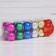 Set of balls plastic D-3 cm, 24 pcs "Winter Melody Patterns" Mix