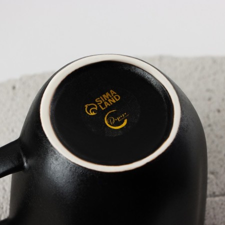 Ceramic Norovny Territory Coram "Black", 350 ml, black color-4