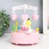 Musical Mechanical Casket "Carousel - Wedding" Pink 13.5x13.5x20 cm
