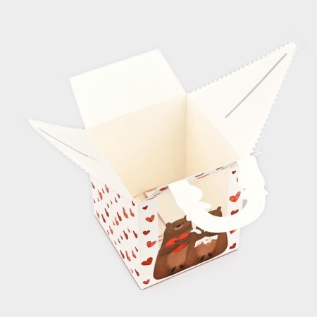Folding box "with love" 14 x 16 x 14 cm-5