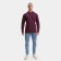 Male polo with long sleeve, burgundy color, size 48 (l)