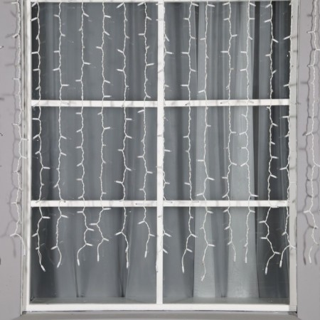 Garland "Curtain" 2 × 1.5 m, IP65, UMS, white thread, 360 LED, white glow, 220 V-1