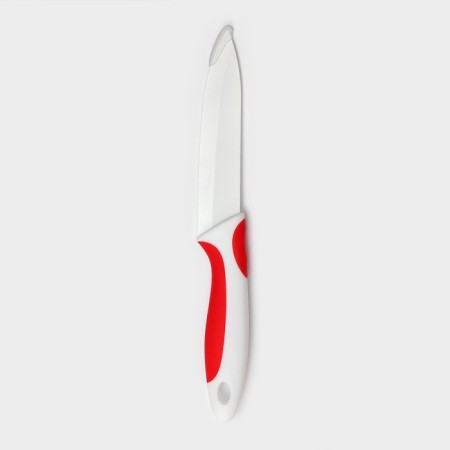 Knife ceramic shade "Smell", blade 13 cm, red color-3