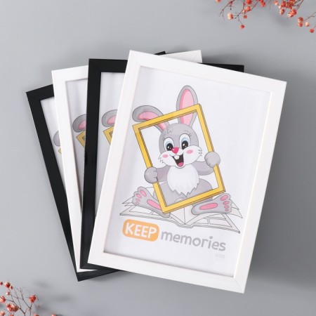 Set of frames "Format" 15x21 cm, 4 pcs. Black/white color-1