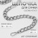 A chain for a bag, with carbines, metal, flat, 18 × 13 mm, 60 cm, silver color
