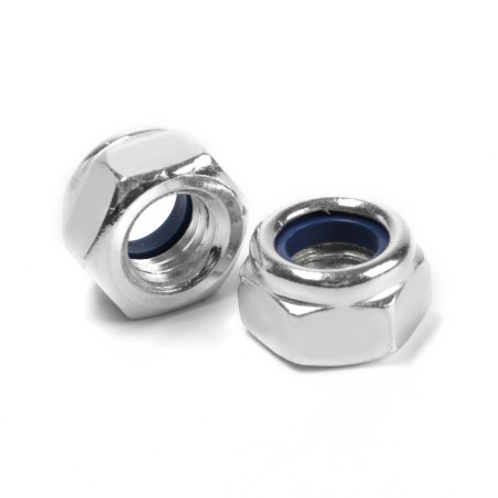 Hayk hexagonal tundra, Din985, M8, galvanized, 1 kg, self -ending with nylon.-1