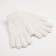 Gloves female two -layer minku plain, size 6.5, white color