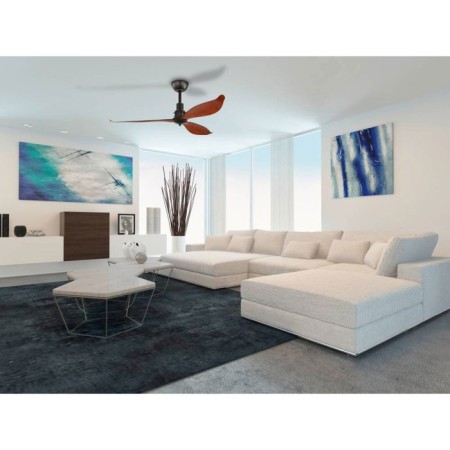 Ceiling fan with lagos 52 lamp, silver-1