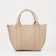 Bag Female Tout with zipper, beige color