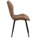 Chair "Dora y", velor tenerife cinnamon / black metal