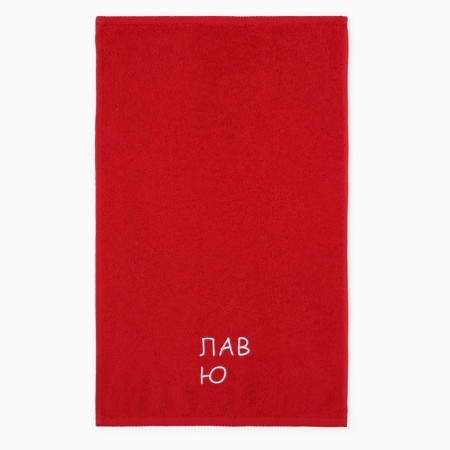 Set of towels "Love Yu" 35x60 cm-2 pcs, 100% cotton, 350 g/m2-4