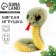 Soft New Year's toy "Snake", Green