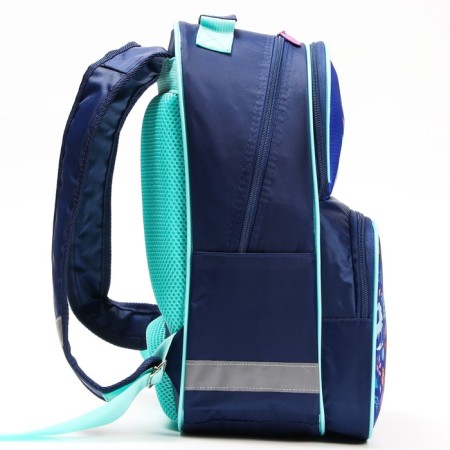 School backpack with an ergonomic back, 37x26x15 cm, cold heart-4