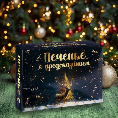 New Year. Cookies with a prediction "Happy New Year 2025", 12 pcs, 84 g