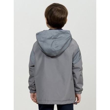 Windbreaker for boys, height 104 cm, gray color-3