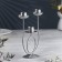 Climber "Trio" Metal for 3 candles, 17x18 cm, silver