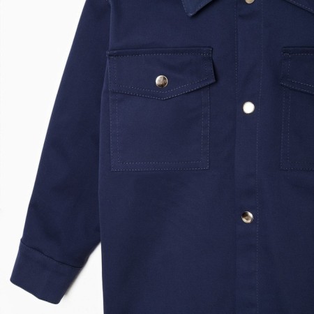 Рубашка джинсовая детская KAFTAN размер 30 (98-104 см), цвет синий-8