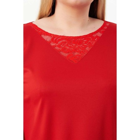 Women's dress, size 52, red color-3