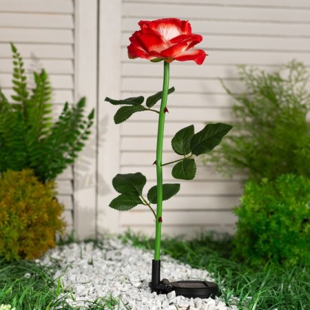 Garden lamp on the sunny battery "Rose Red", 75 cm, 5 LED, glow of white-2