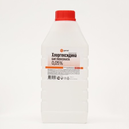 Aqueous solution of chlorhexidine Bigluconate 0.05%, 1 liter