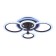 LED ceiling LED with Ambrella Light, Original, Fa526, 4XLED, 81 W, 6075LUM, 3000-6400K, Coffee color.