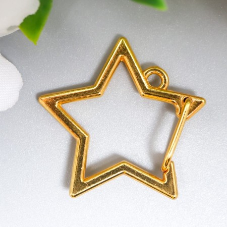 Carabine Metal "Zvezda" gold 2.6x2.6 cm