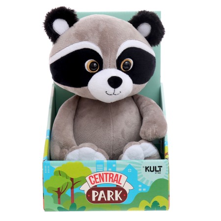 Soft toy "Raccoon Joe", gray color, 25 cm-5