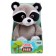 Soft toy "Raccoon Joe", gray color, 25 cm