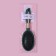 The comb massage, rubberized handle, 7 × 25 cm, green/golden color