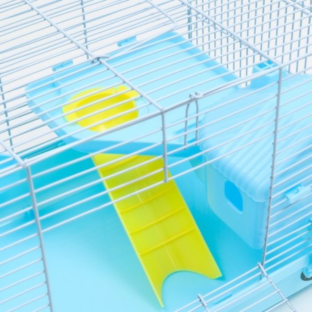 A cage for rodents "Pijon", with a filling of 47 x 30 x 27 cm, blue-5