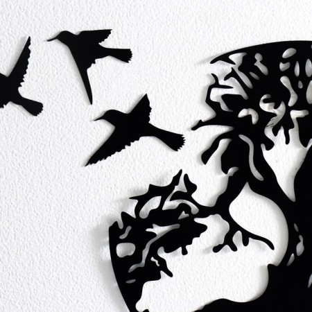 Panel Interior Metal "Tree of Life and Bird" Birds 5.9x6.3; 6x6.3; 8.5x5.2 d = 28 cm-2