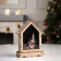 LED figure "House with a deer" 16 × 11 × 4.5 cm, wood, batteries AAAX2 (not in the kit), glow warm white