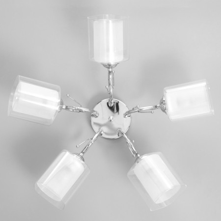 Ramona chandelier 5he27 40t chrome 55x55x25 cm Bayerlux-3