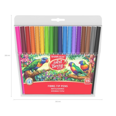 Fleeters 18 colors Erichkrause ArtBerry, 1-2 mm, mix-5