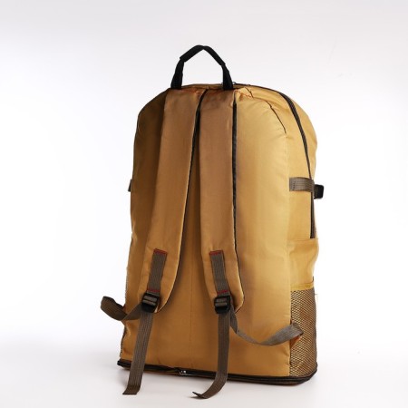 A backpack with a lightning with an increase, 75l, 5 external pockets, sand color-3