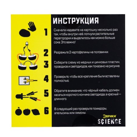 Set for experiments "Potato Battery"-10