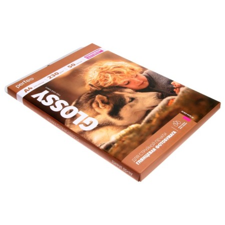 Photo paper for jet print A4, 50 sheets Perfeo, 230 g/m2, one -sided, glossy-4