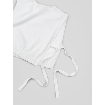 Knitted children's vests Amarobaby Bow, height 152 cm, white color-21