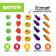 The training set “My Funny Garden”, 40 figures, cards, a voluminous field, according to the Montessori method, blue tractor