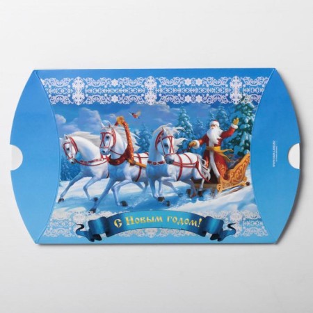 Figure team "New Year's Troika", 19 x 14 x 4 cm, New Year-3