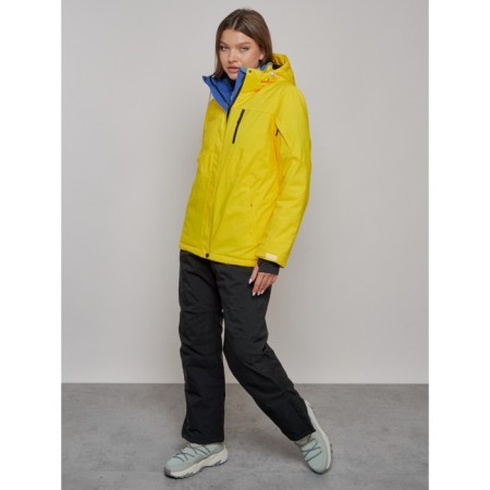 Ski suit female, size 42, yellow color-22