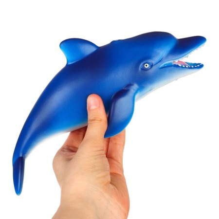 Rubber toy for the bath "Dolphin", 24 cm, with a squeak, crumb me-3