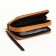 Women's wallet on lightning, brown color