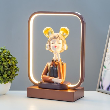 Highlight "Girl in Headphones" LED 15W brown 24x10x34 cm Risalux-1