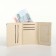 Women's wallet on the button, blue color