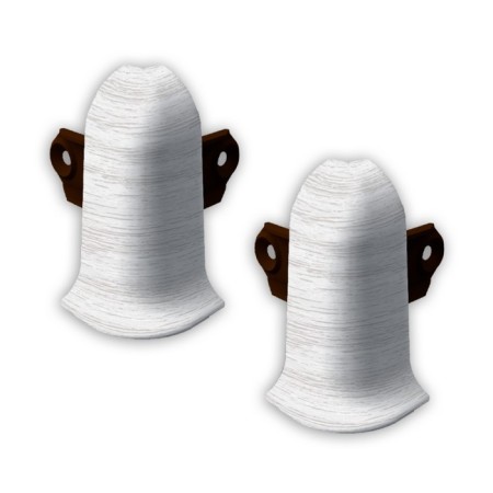 The angle external lexide with a fastener 55mm is white acacia (2pcs/blister)