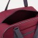 Road bag with lightning, external pocket, suitcase holder, burgundy color