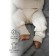 Pants knitted children's amababy pure love comfy, height 98, milk color